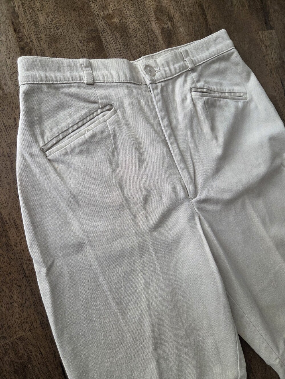 Vintage Highwaist Cotton Spandex Classic Straight Fit Pants